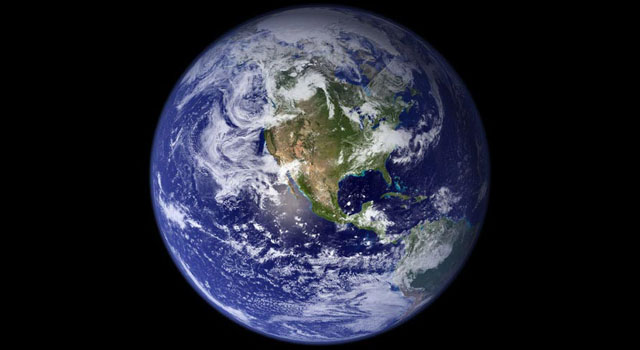 This view of Earth comes from NASA's Moderate Resolution Imaging Spectroradiometer aboard the Terra satellite. Click the photo for larger image.